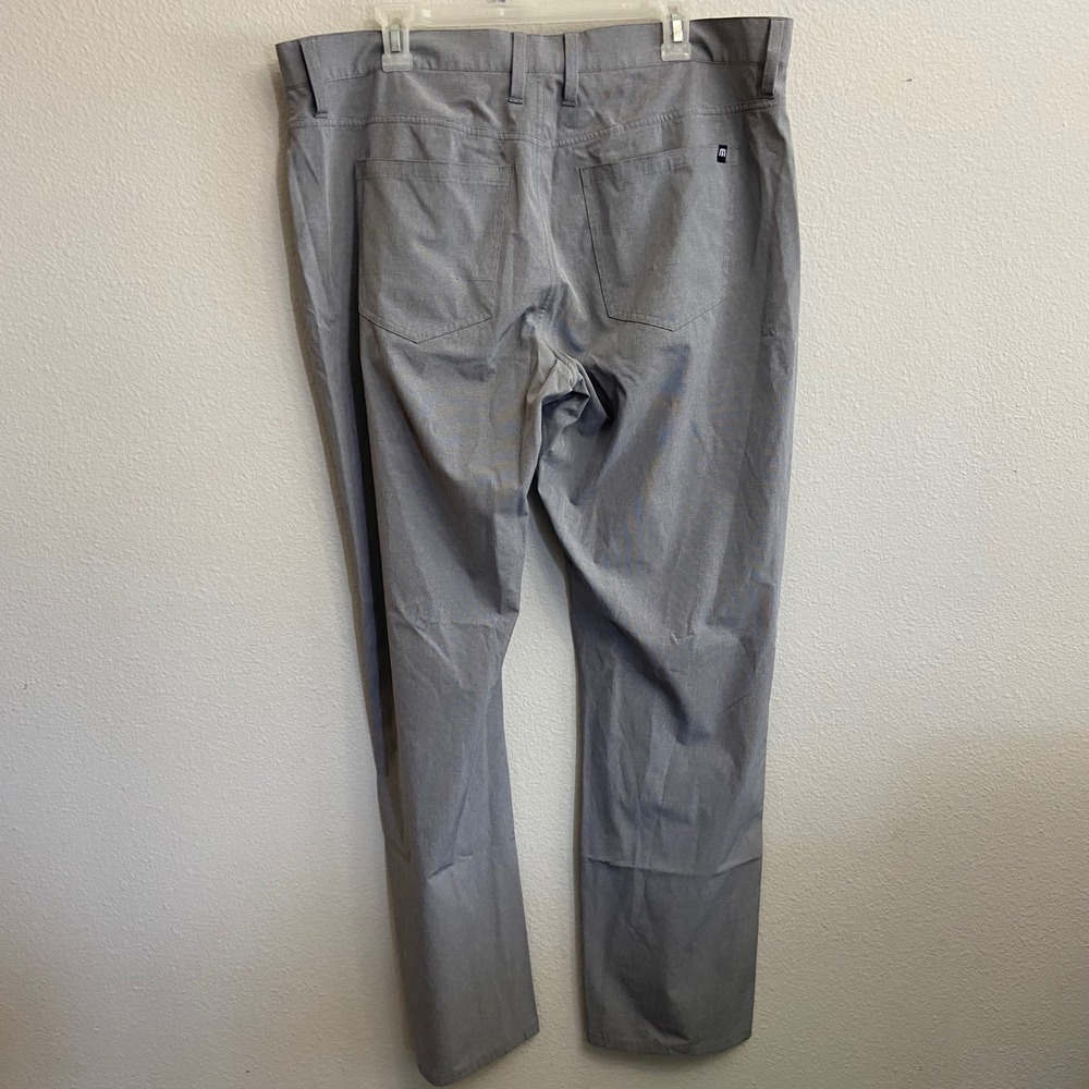 Travis Mathew Mens 38 Gray Golf Pants Stretch Performance Chino 5-Pocket - Picture 8 of 8